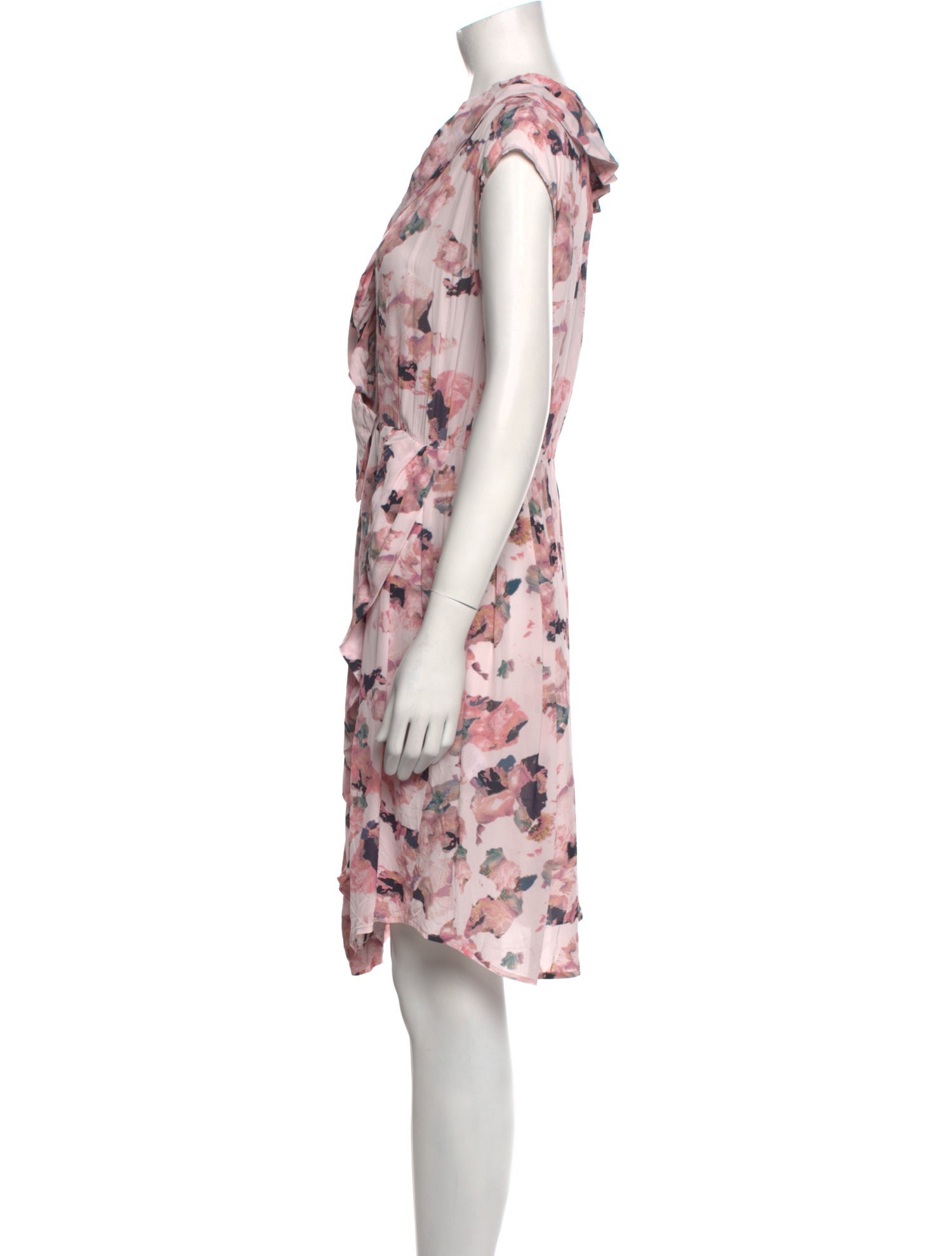 Iro Silk Knee-Length Dress