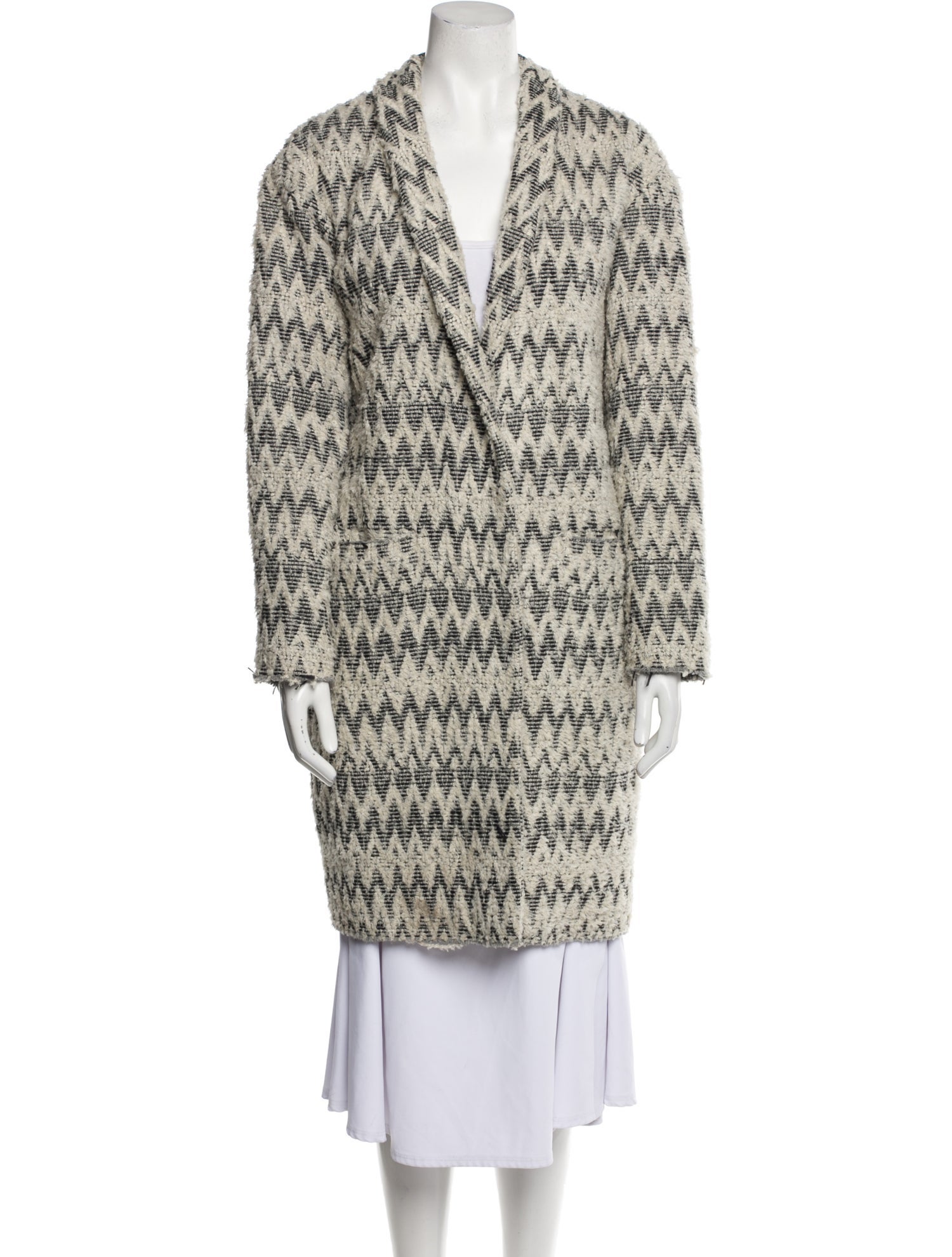 Iro Striped Trench Coat