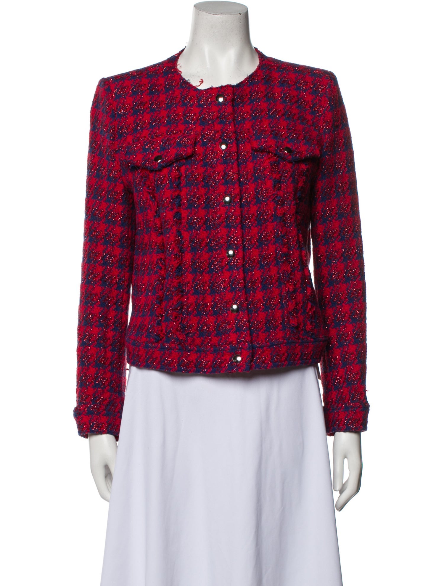 Iro Houndstooth Print Jacket