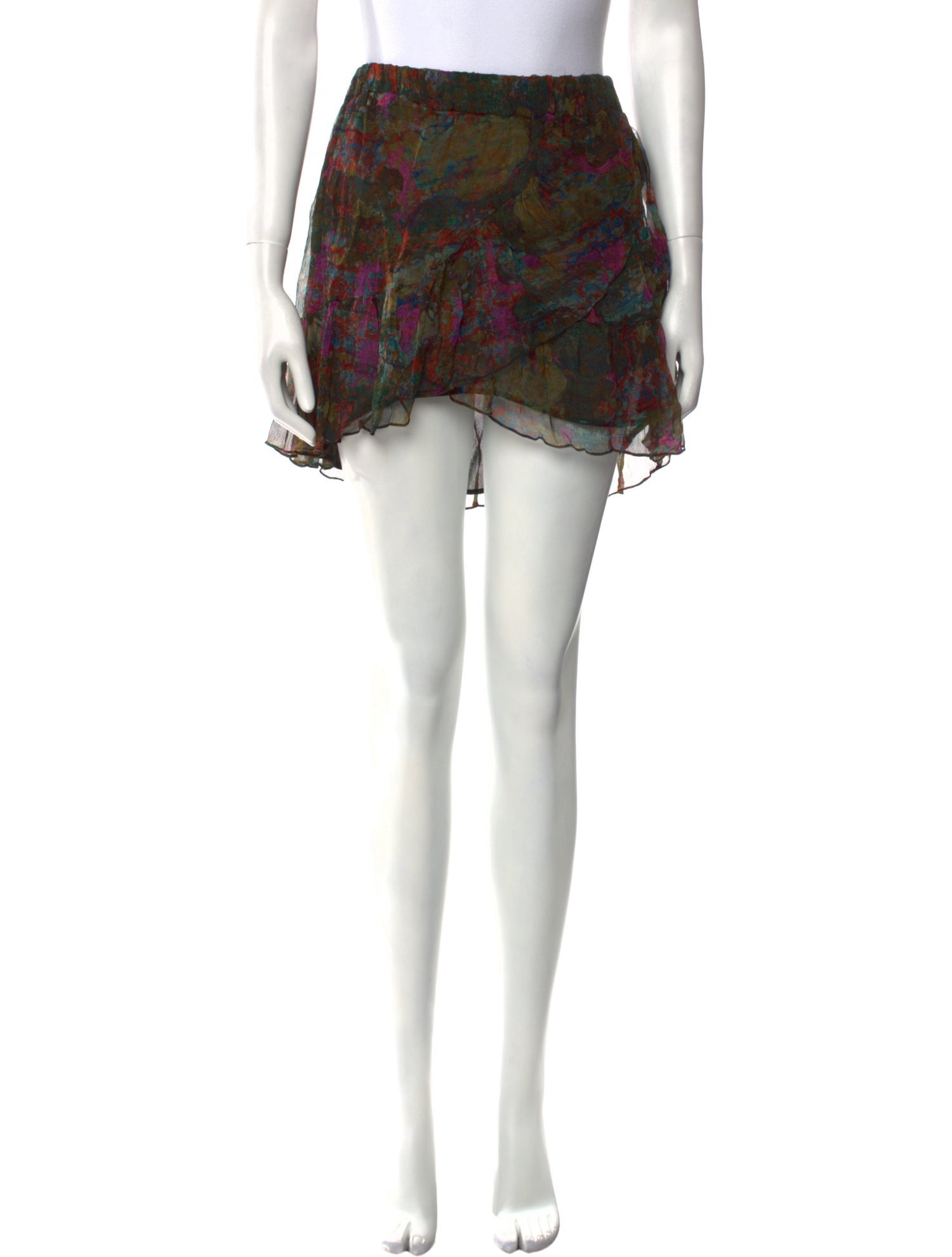 Iro Printed Mini Skirt