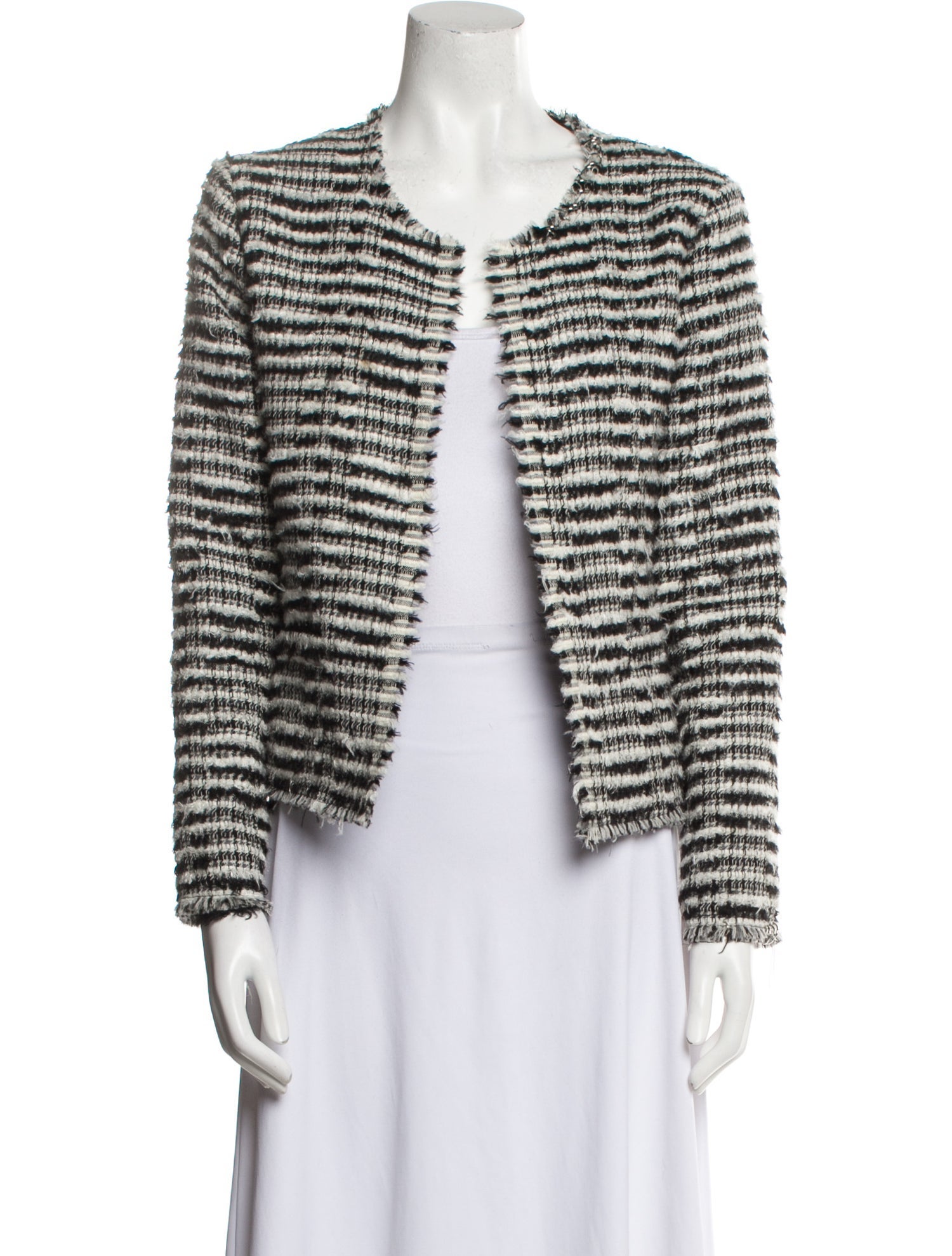 Iro Wool Striped Evening Jacket