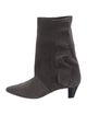 Iro Suede Ruffle Embellishment Sock Boots