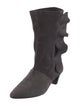 Iro Suede Ruffle Embellishment Sock Boots