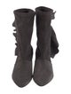Iro Suede Ruffle Embellishment Sock Boots