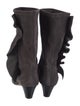 Iro Suede Ruffle Embellishment Sock Boots