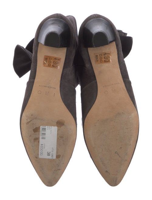 Iro Suede Ruffle Embellishment Sock Boots