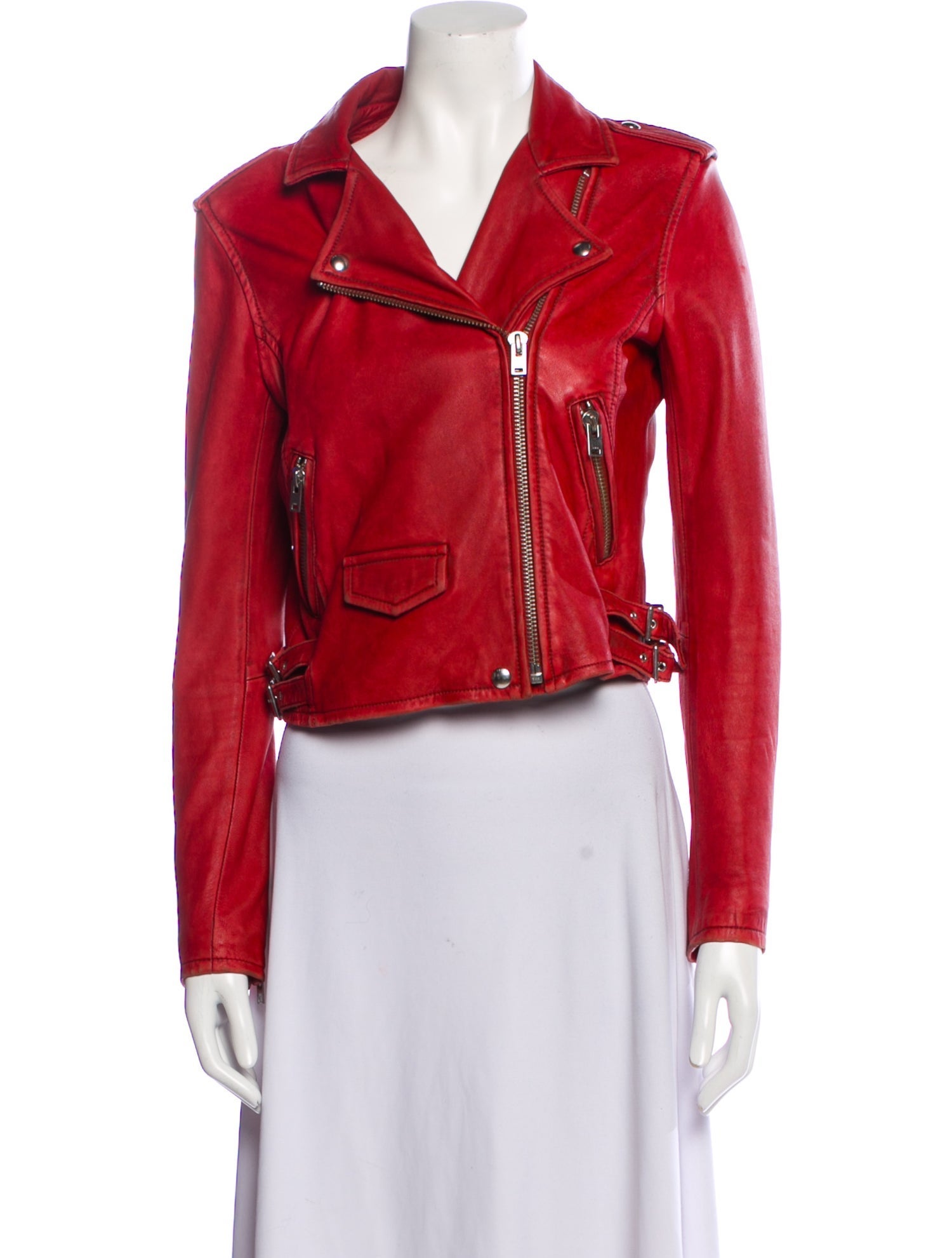 Iro Lamb Leather Biker Jacket