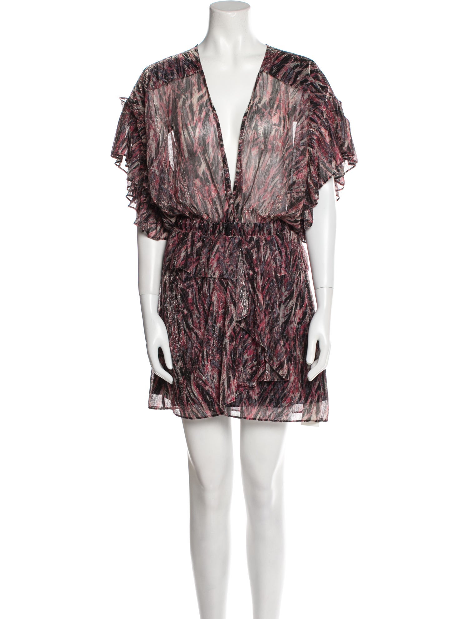 Iro Printed Mini Dress