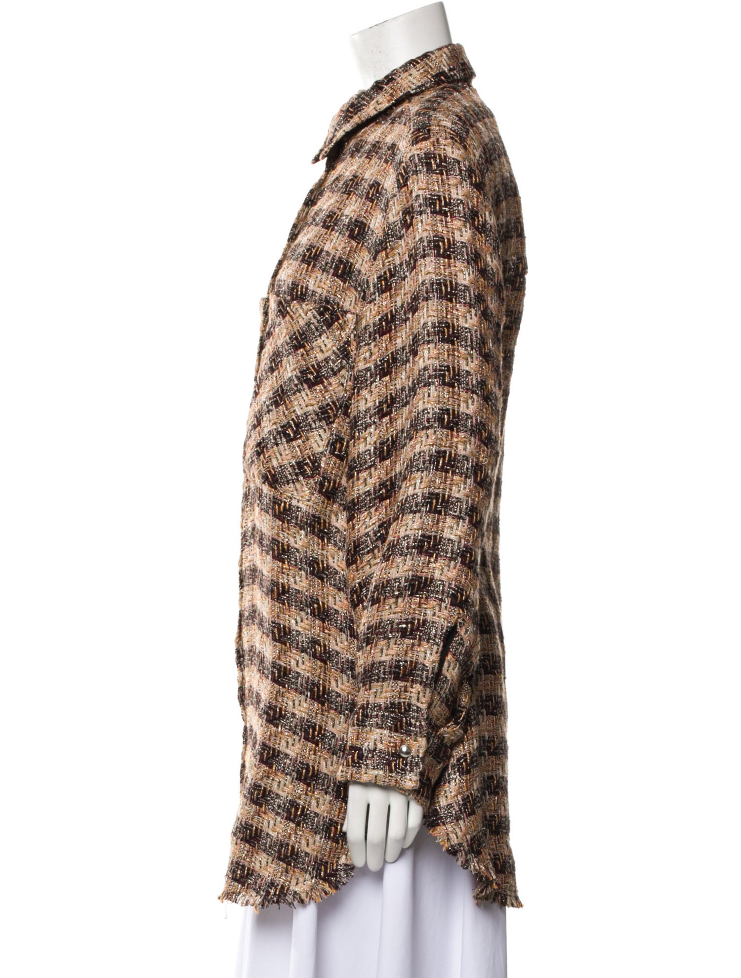 Iro Linen Houndstooth Print Jacket