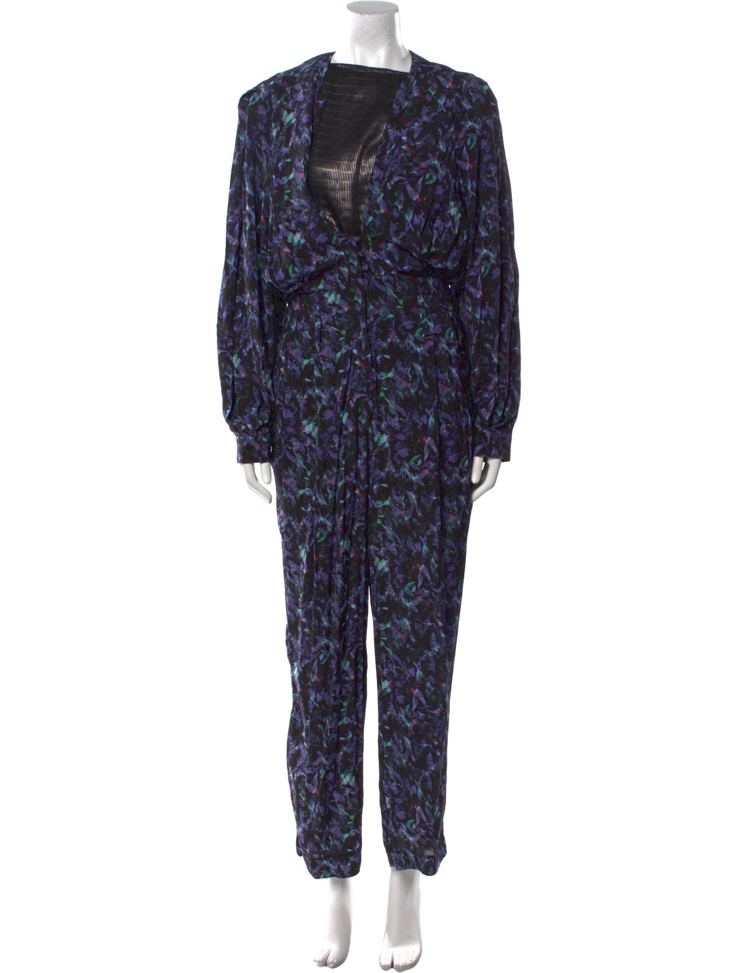 Iro Printed Crew Neck Jumpsuit