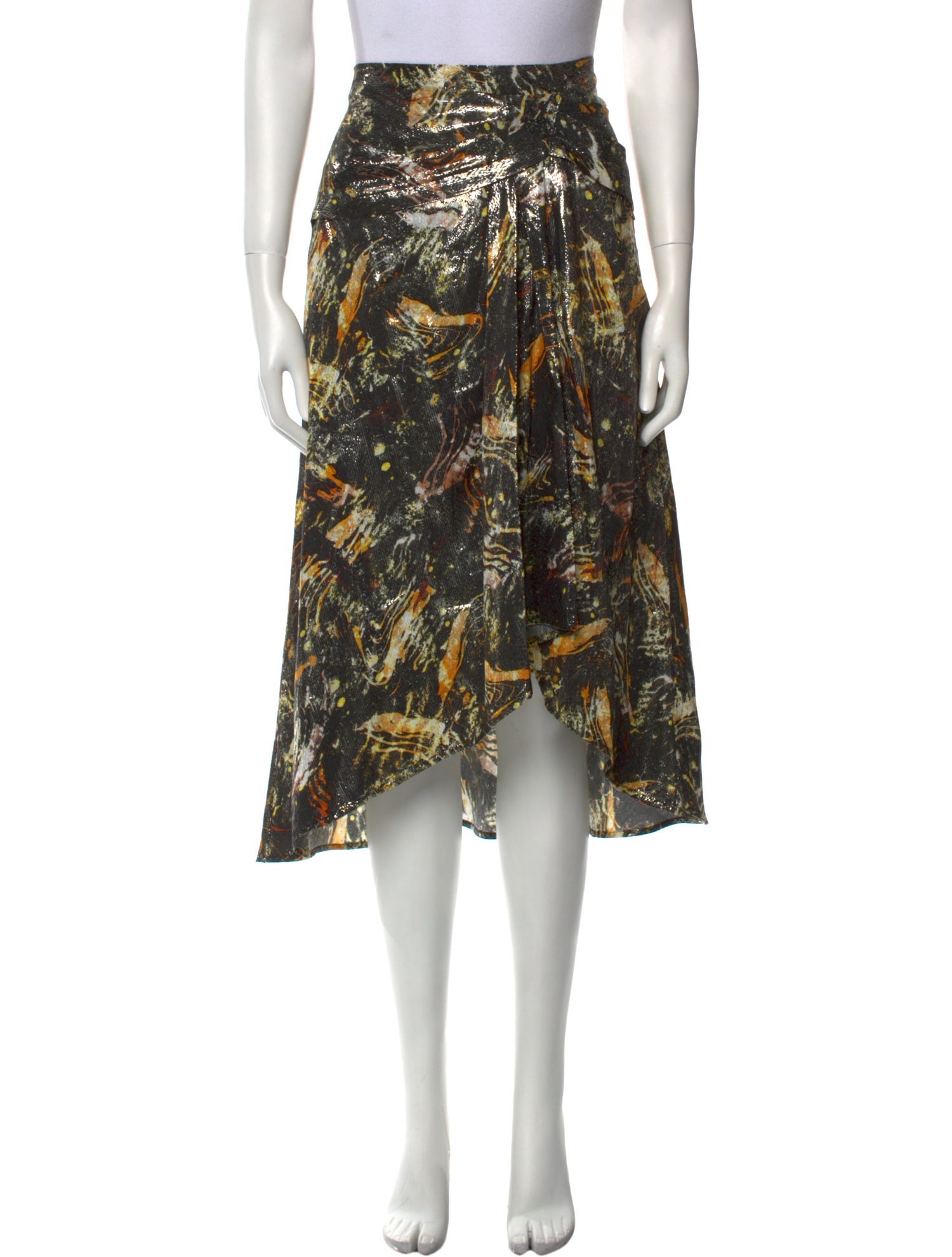 Iro Printed Midi Length Skirt