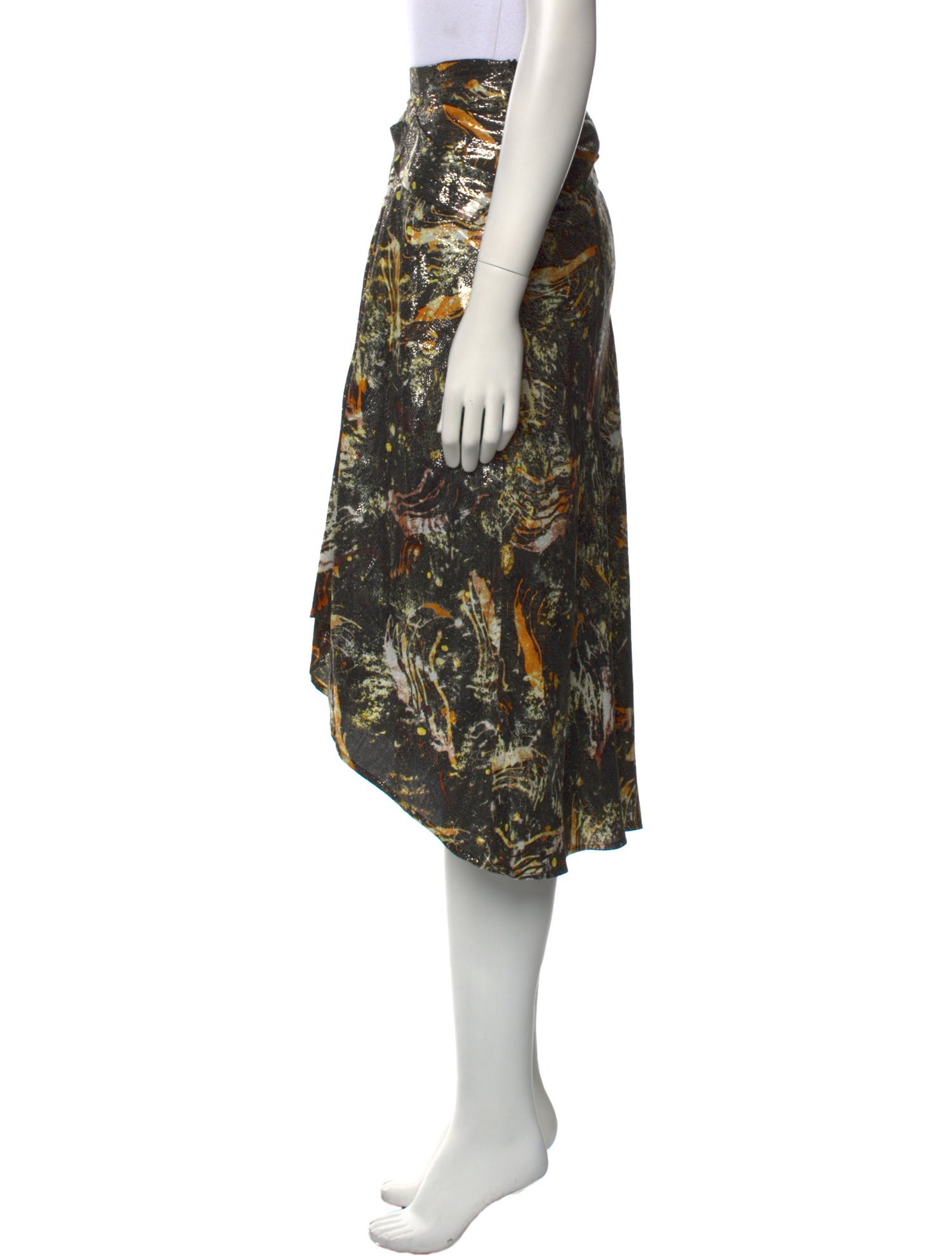 Iro Printed Midi Length Skirt