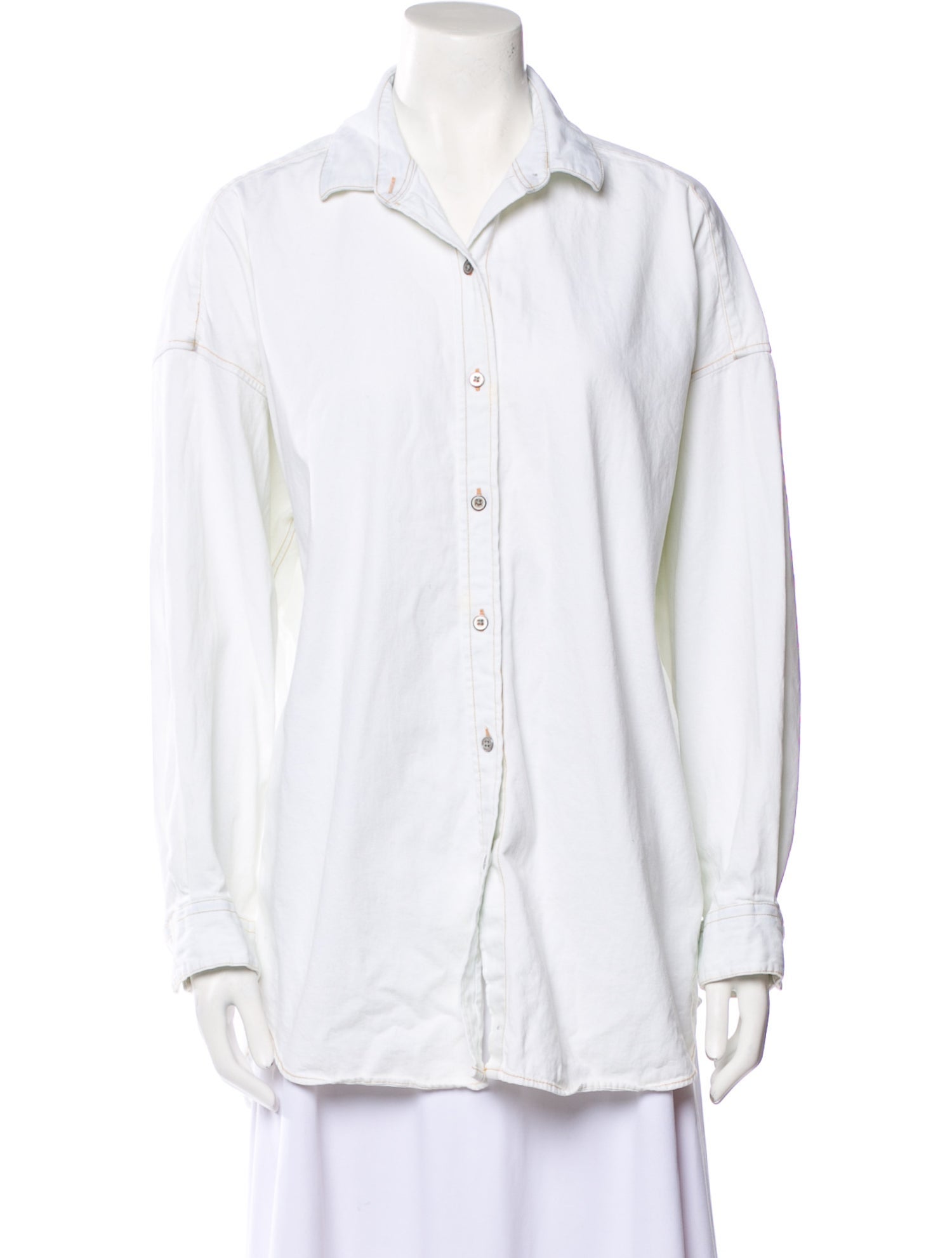 Iro Long Sleeve Button-Up Top