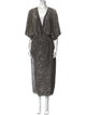 Iro Plunge Neckline Long Dress
