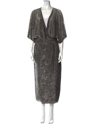 Iro Dresses Plunge Neckline Long Dress M