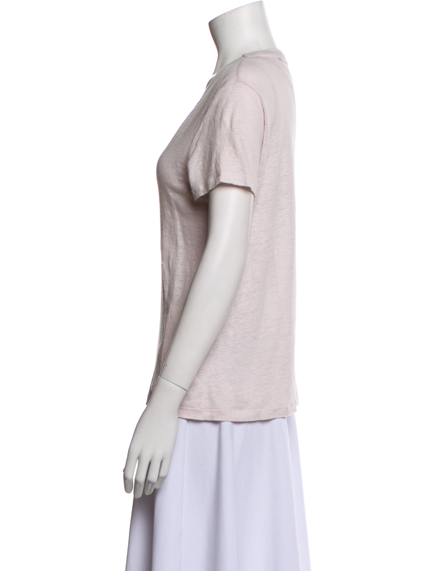 Iro Linen Scoop Neck T-Shirt