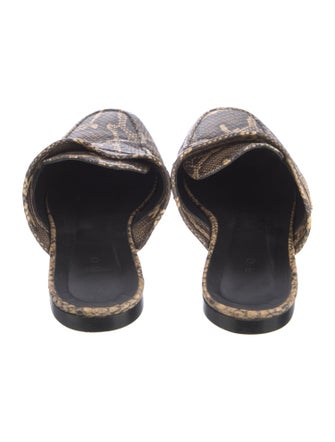 Iro Leather Animal Print Mules