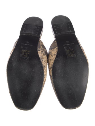 Iro Leather Animal Print Mules