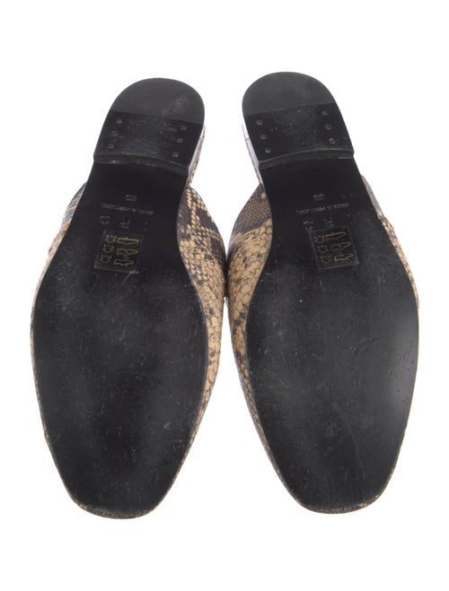 Iro Leather Animal Print Mules