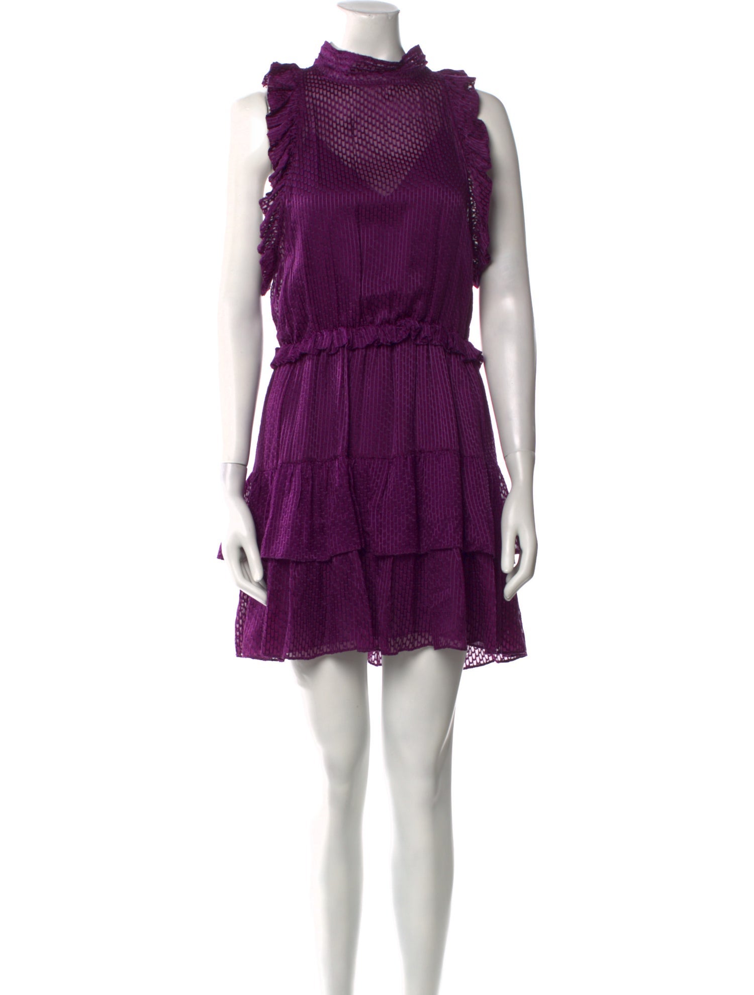 Iro Mock Neck Mini Dress