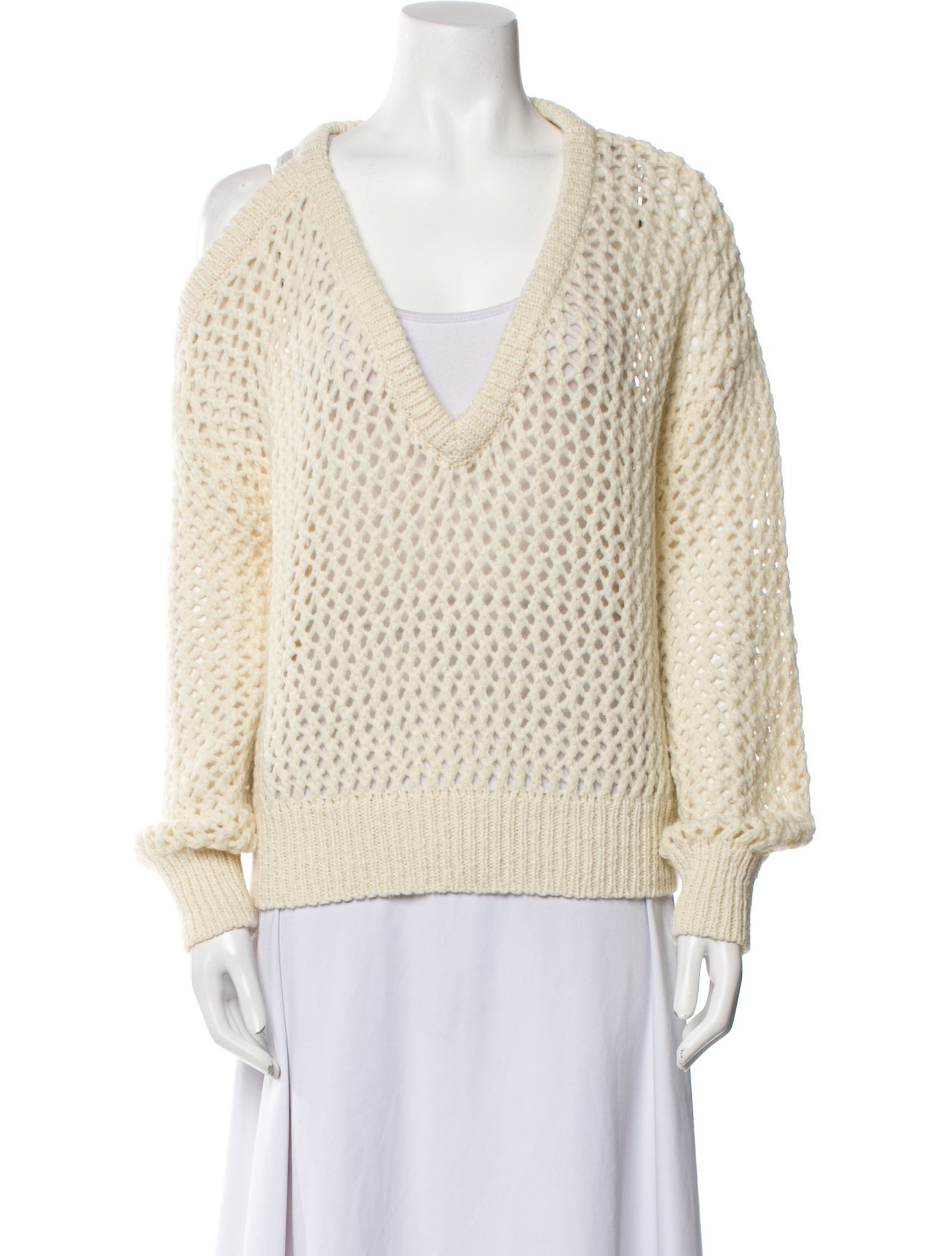 ニット・セーター IONSEOUL Rucker V-neck Wool Knit BBU554 Iro Wool Pullover Neutrals Long Sleeve with V-Neck