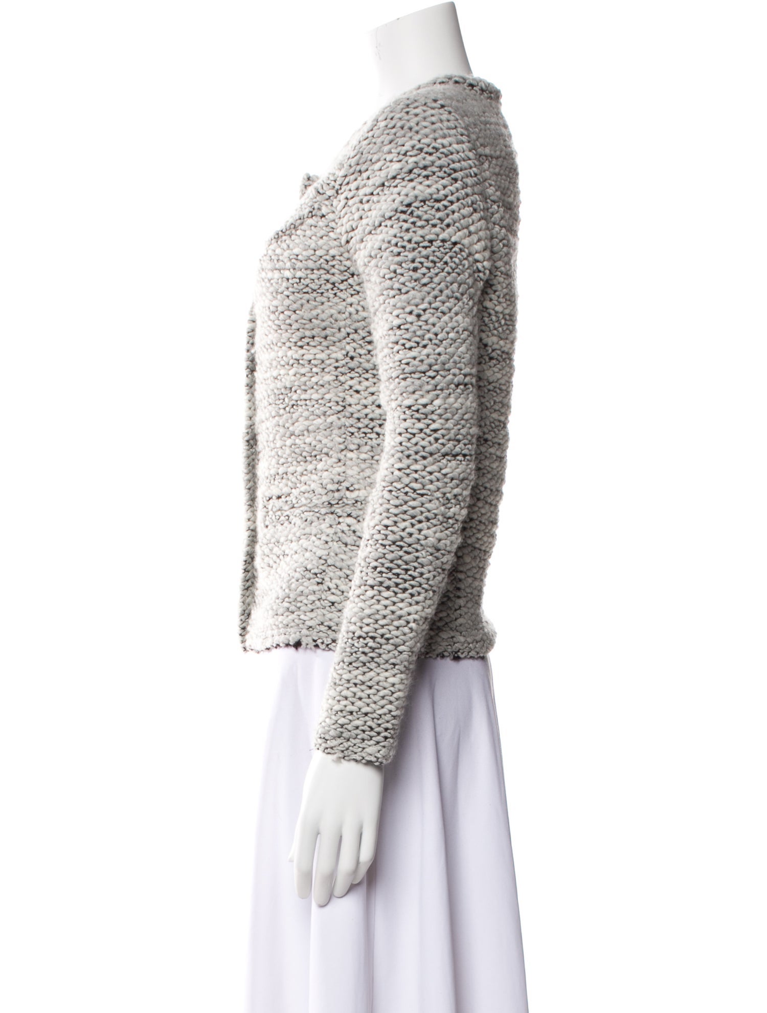 Iro Wool Tweed Pattern Evening Jacket