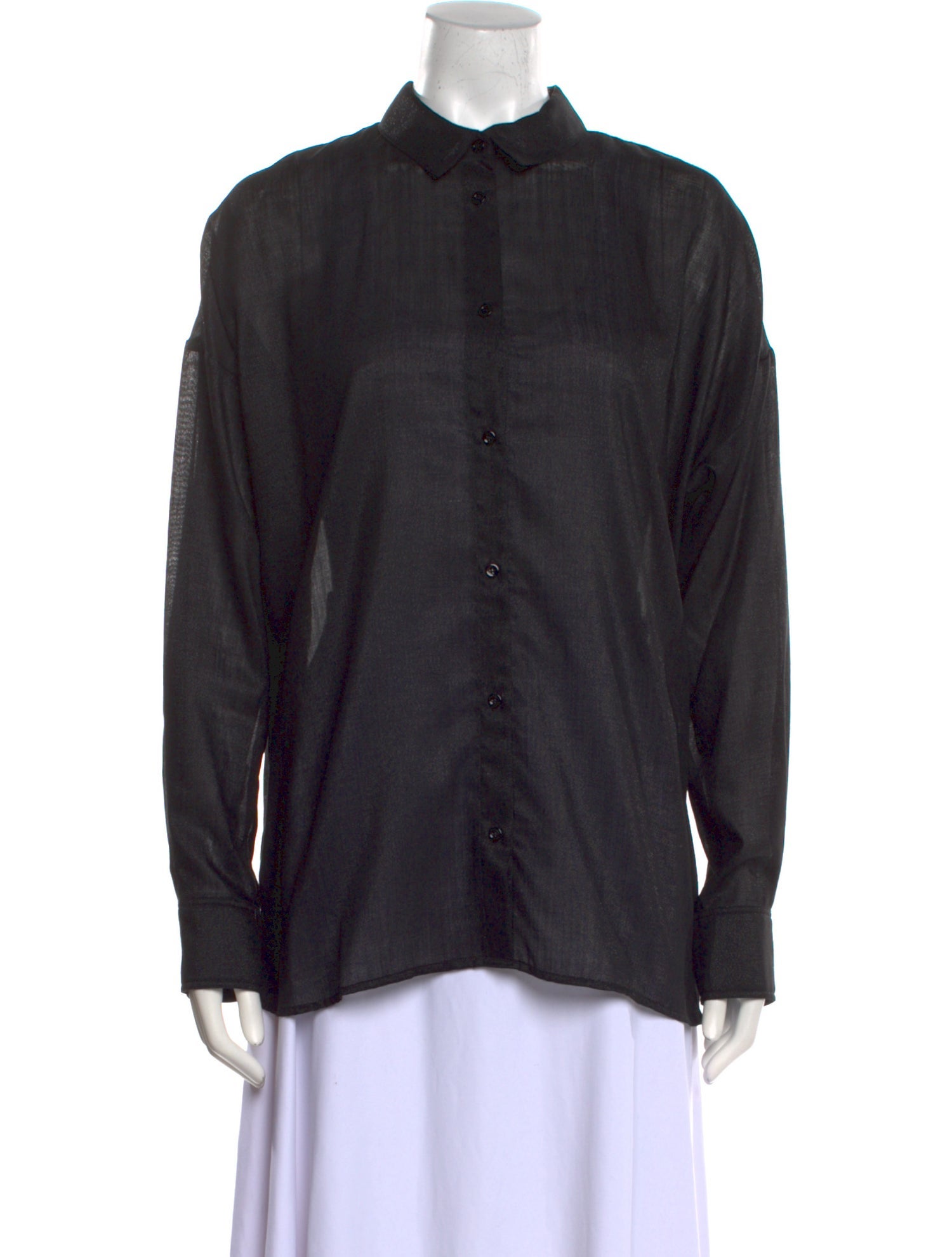 Iro Wool Long Sleeve Button-Up Top w/ Tags