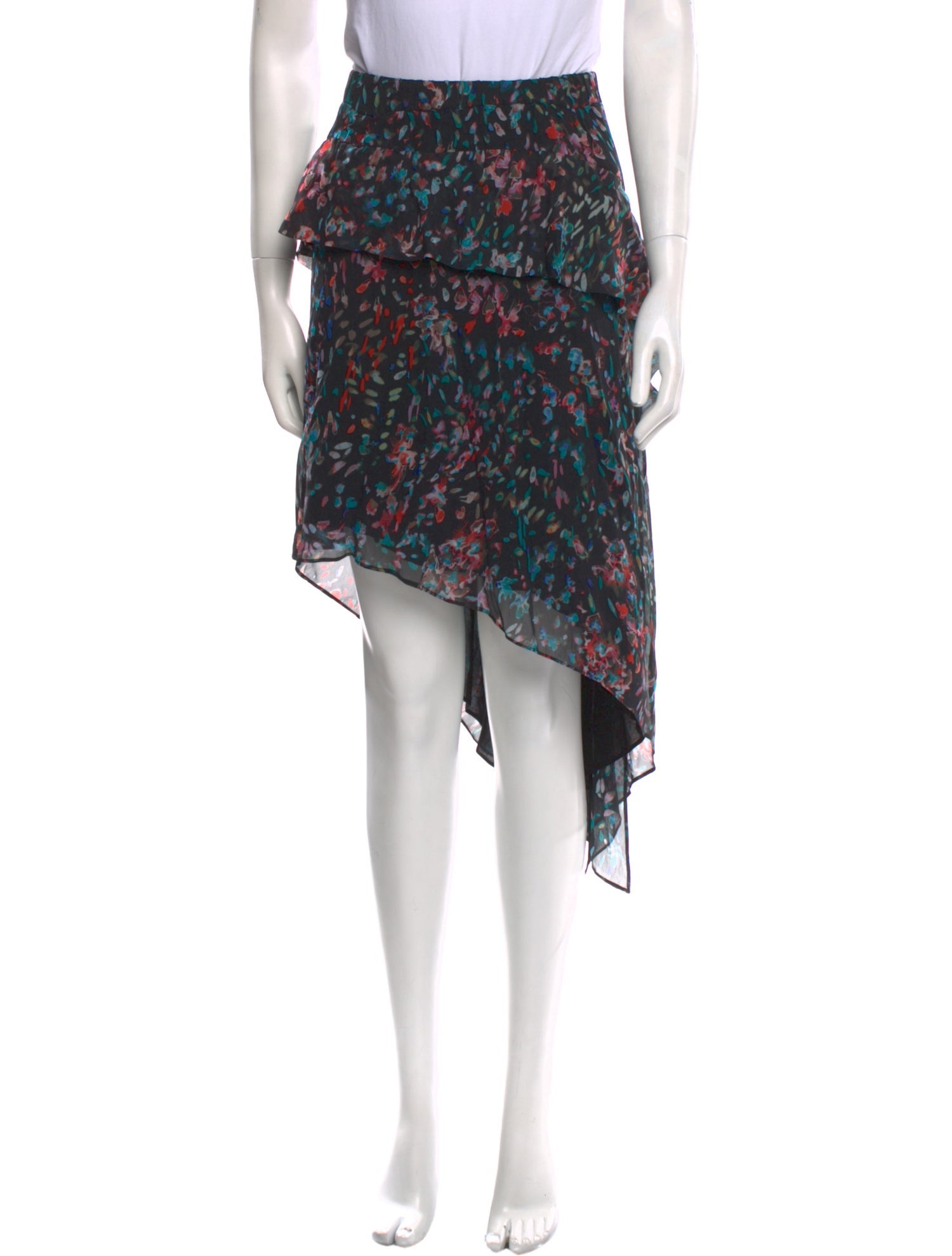 Iro Floral Print Midi Length Skirt