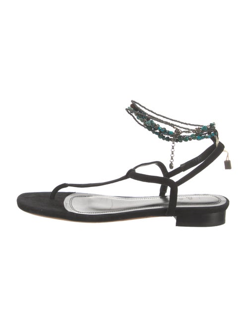 Iro Suede Beaded Accents Sandals