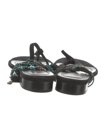 Iro Suede Beaded Accents Sandals