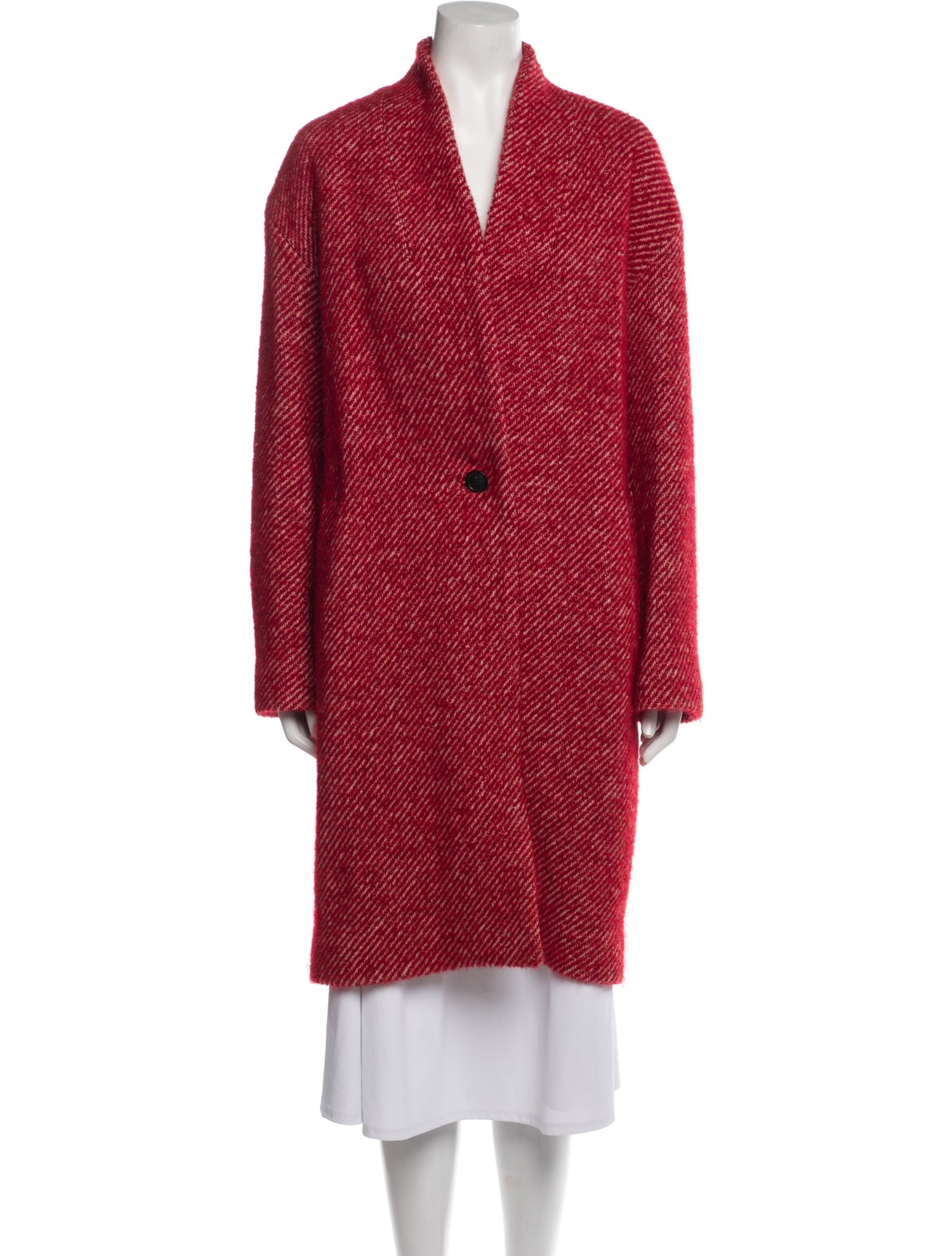 Iro Wool Tweed Pattern Coat