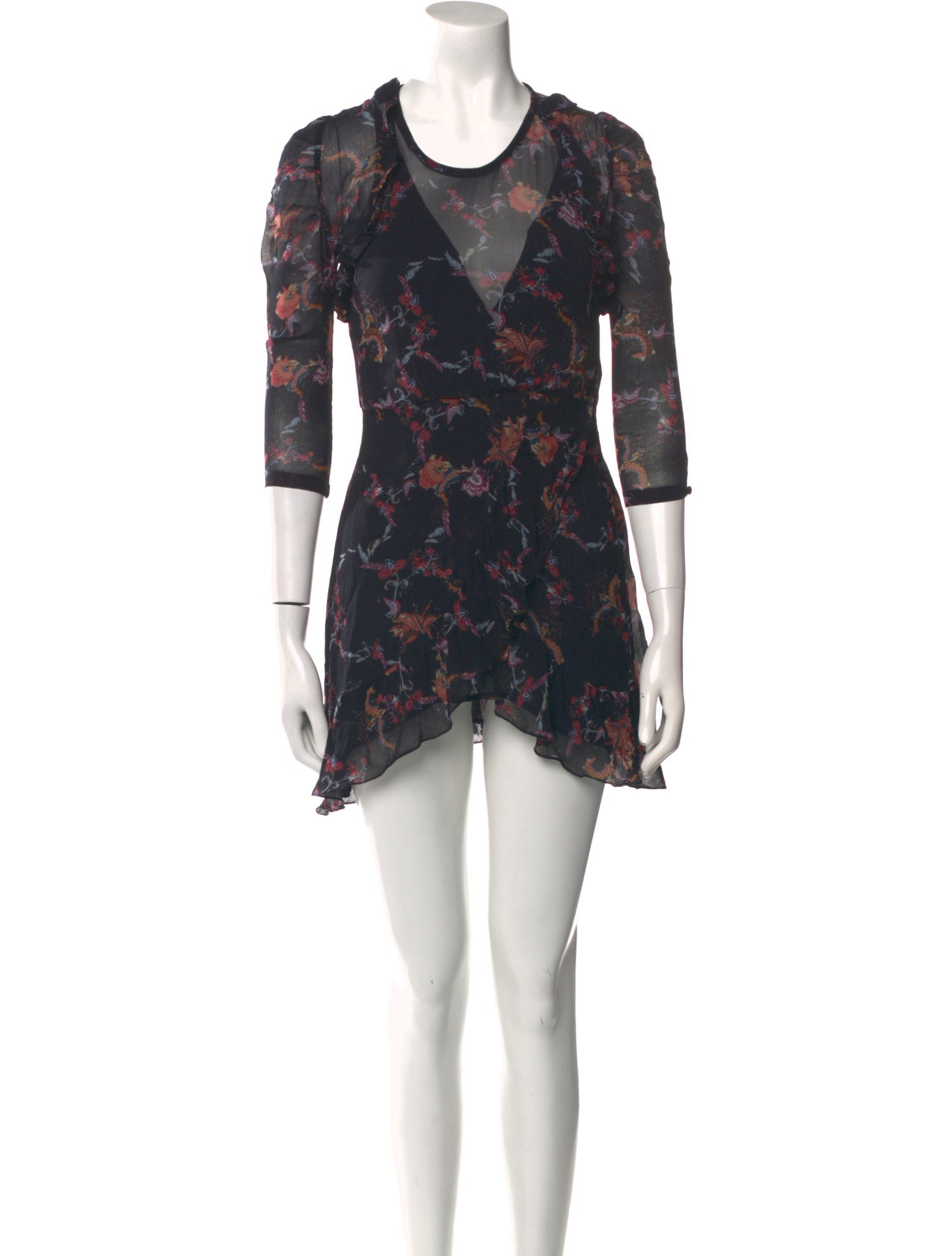 Iro Floral Print Mini Dress