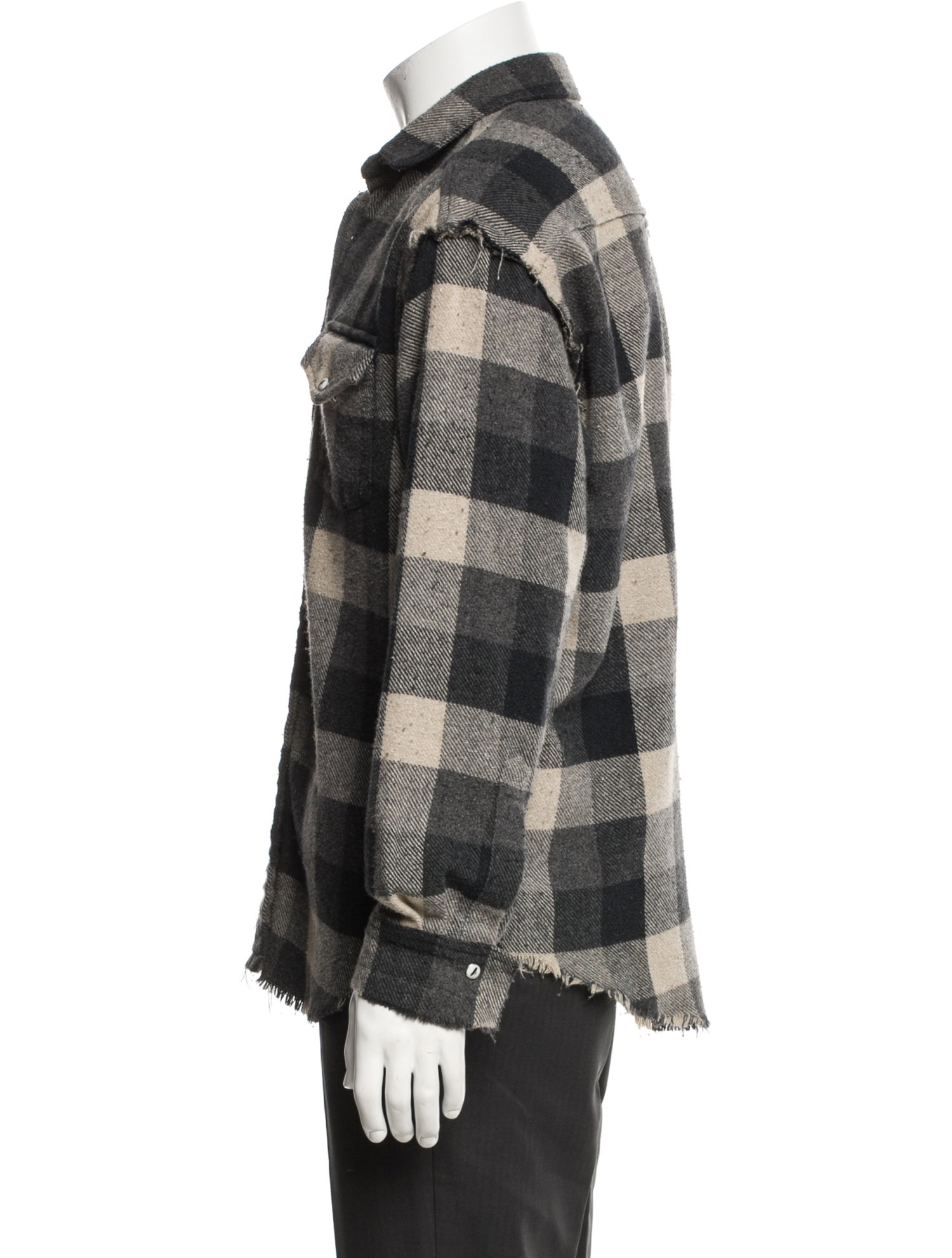 Iro Plaid Print Long Sleeve Shirt