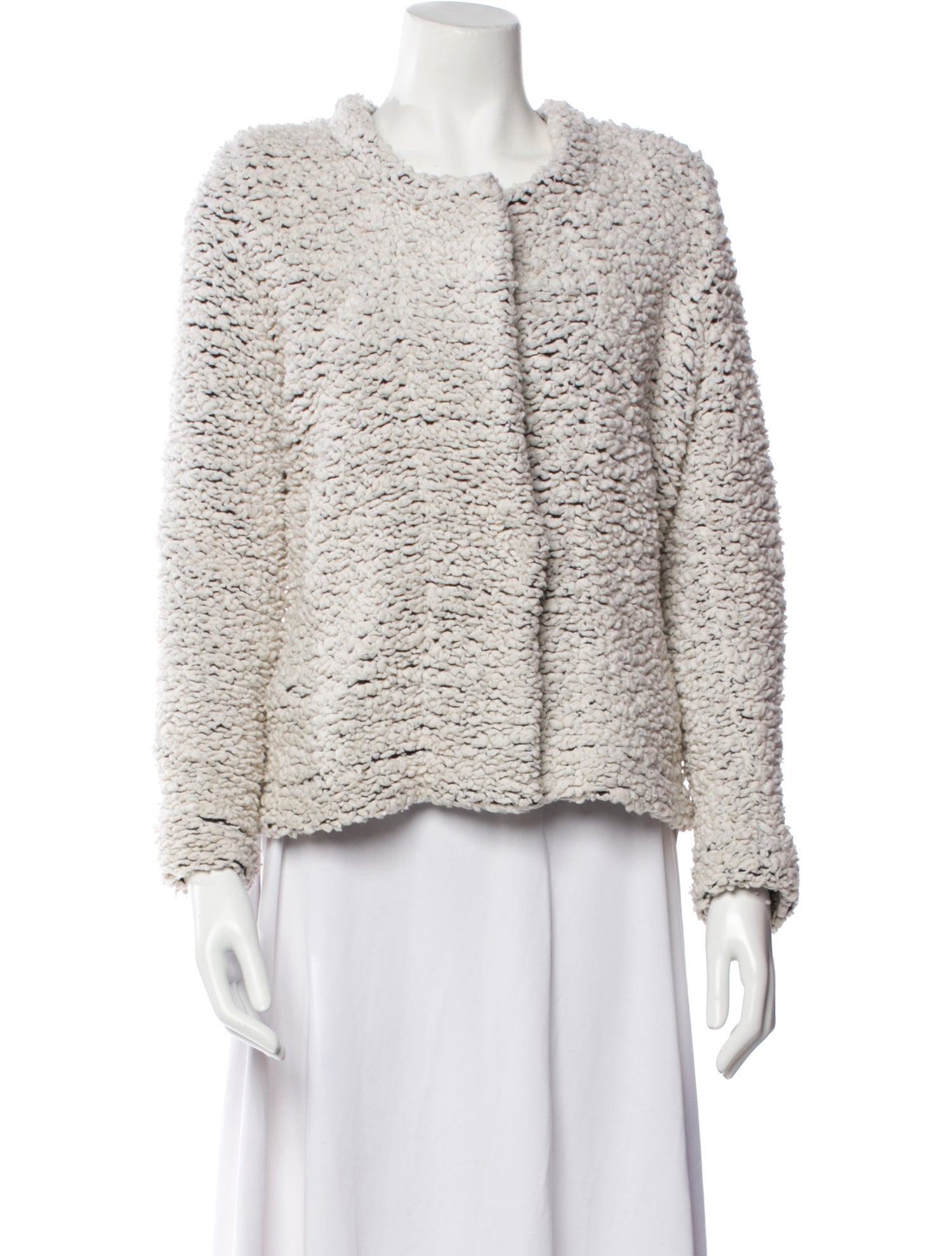 Iro Wool Tweed Pattern Jacket