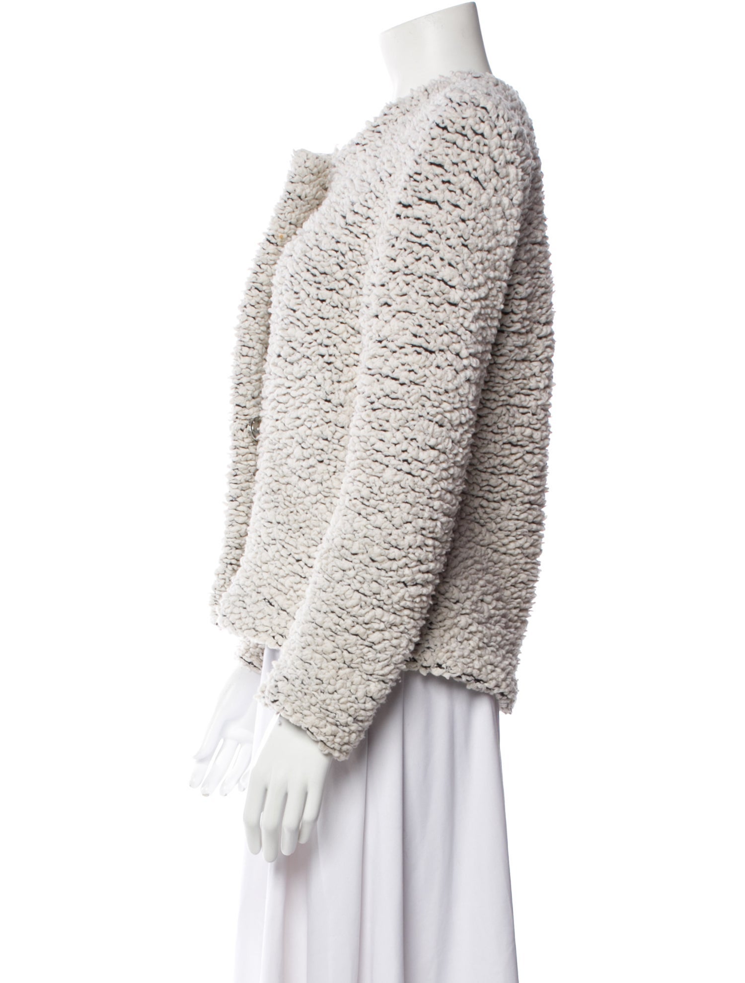 Iro Wool Tweed Pattern Jacket