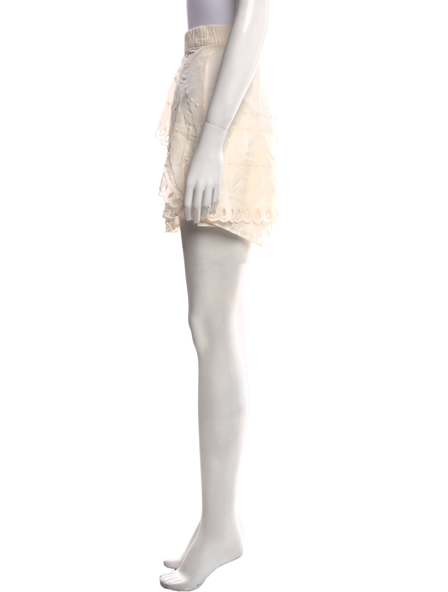 Iro Embroidered Accent Mini Skirt