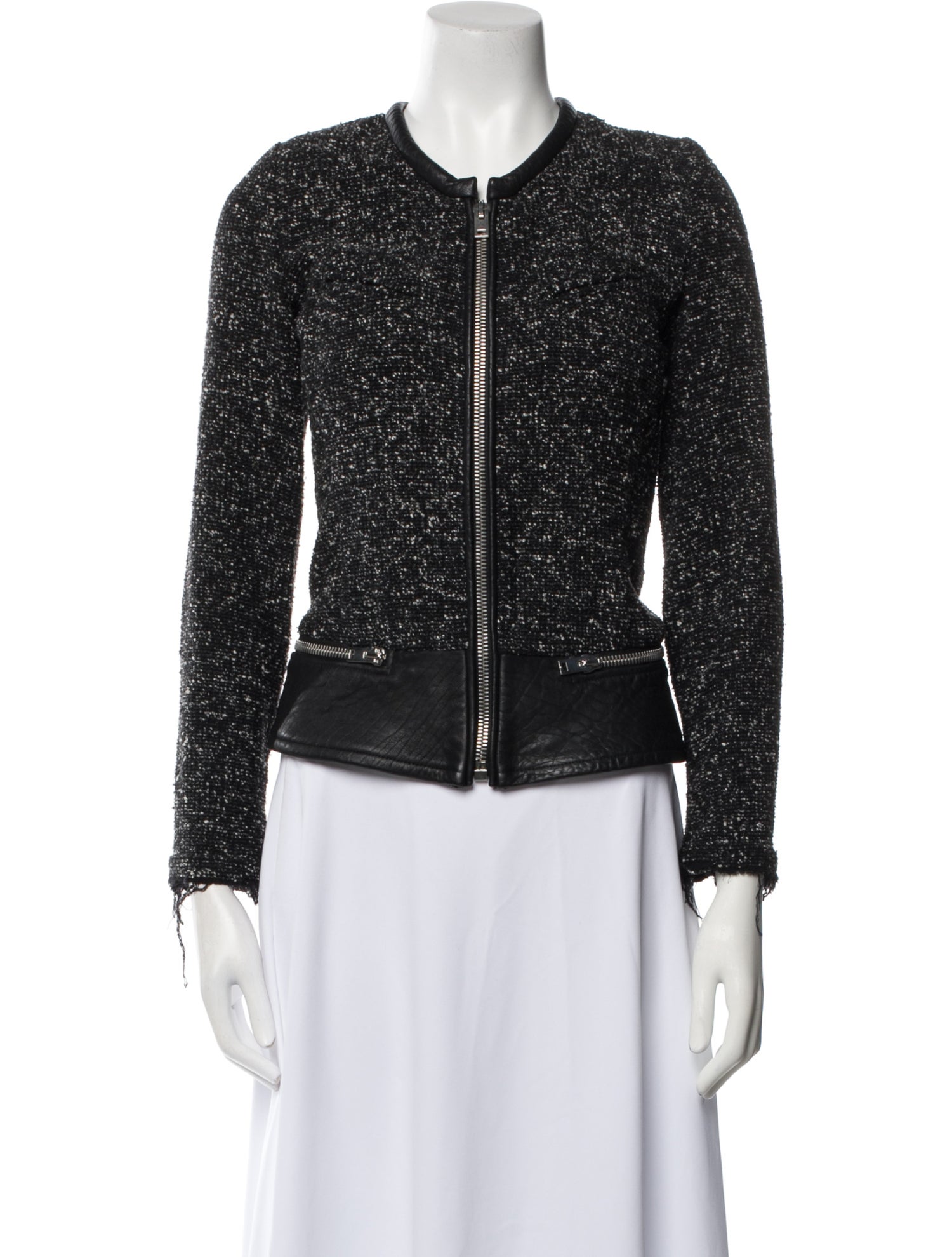 Iro Wool Tweed Pattern Evening Jacket