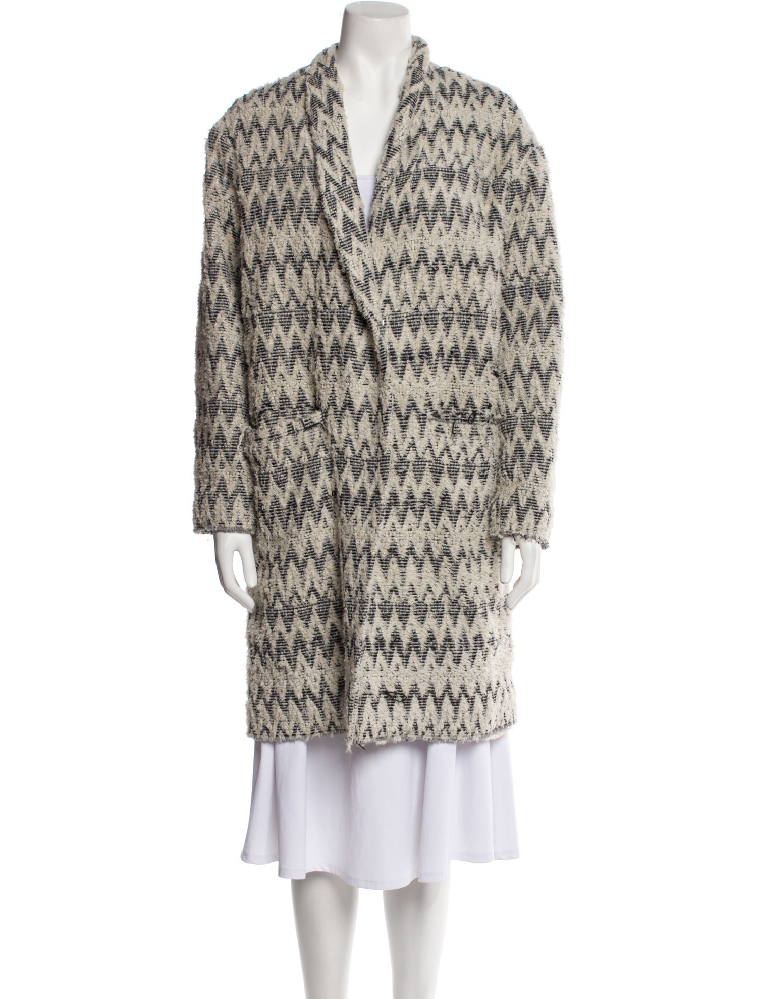 Iro Plaid Print Coat