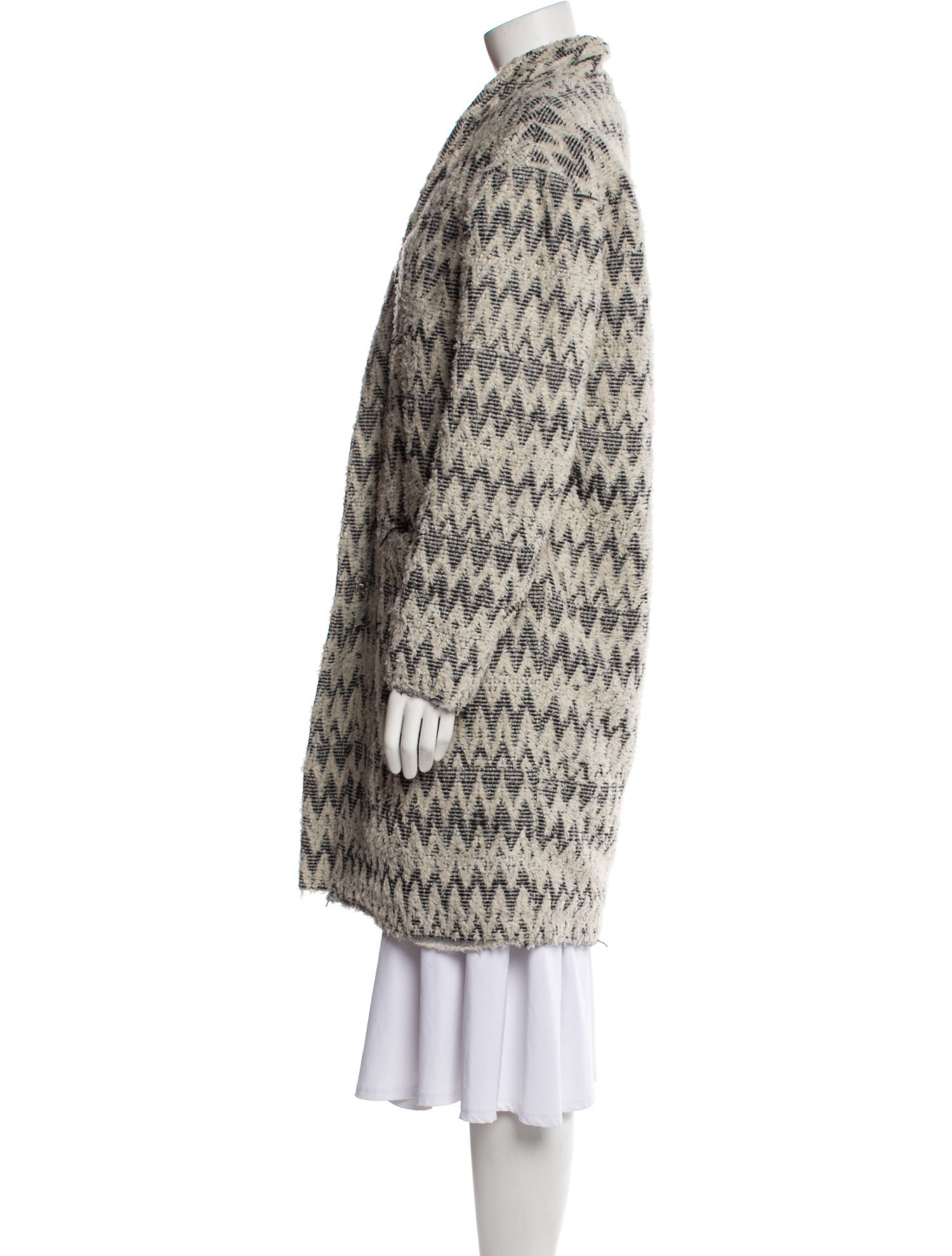 Iro Plaid Print Coat