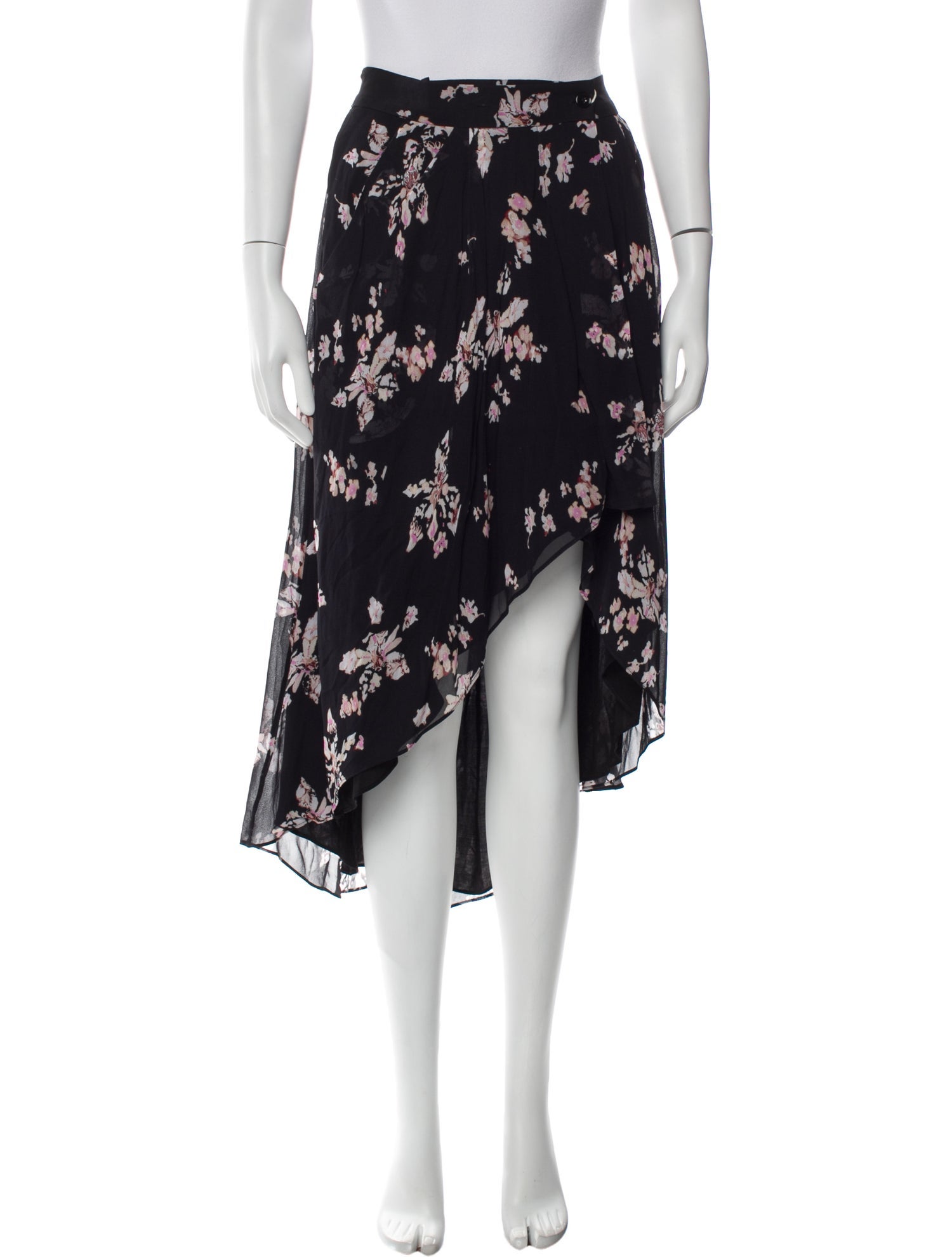 Iro Floral Print Midi Length Skirt w/ Tags