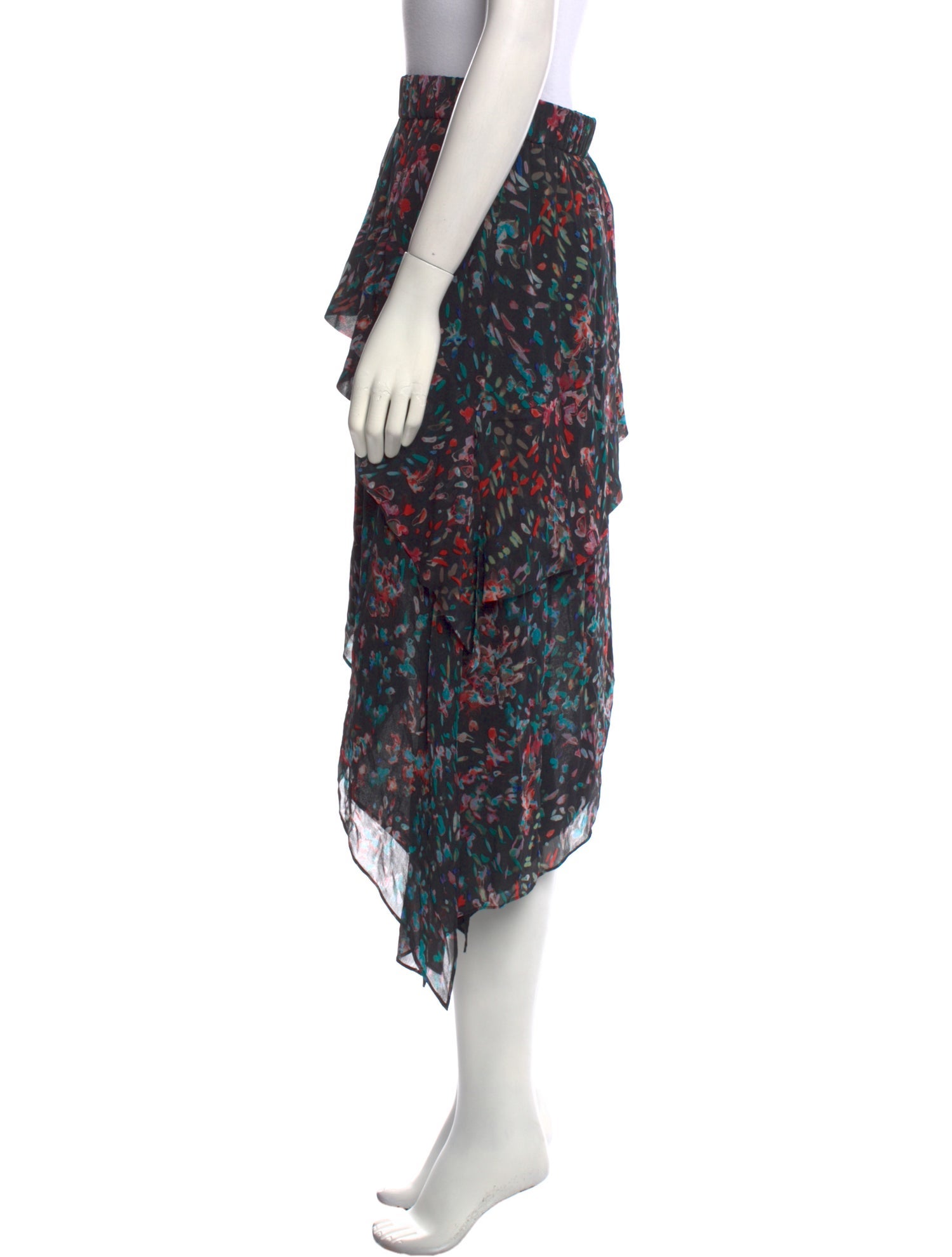 Iro Silk Midi Length Skirt