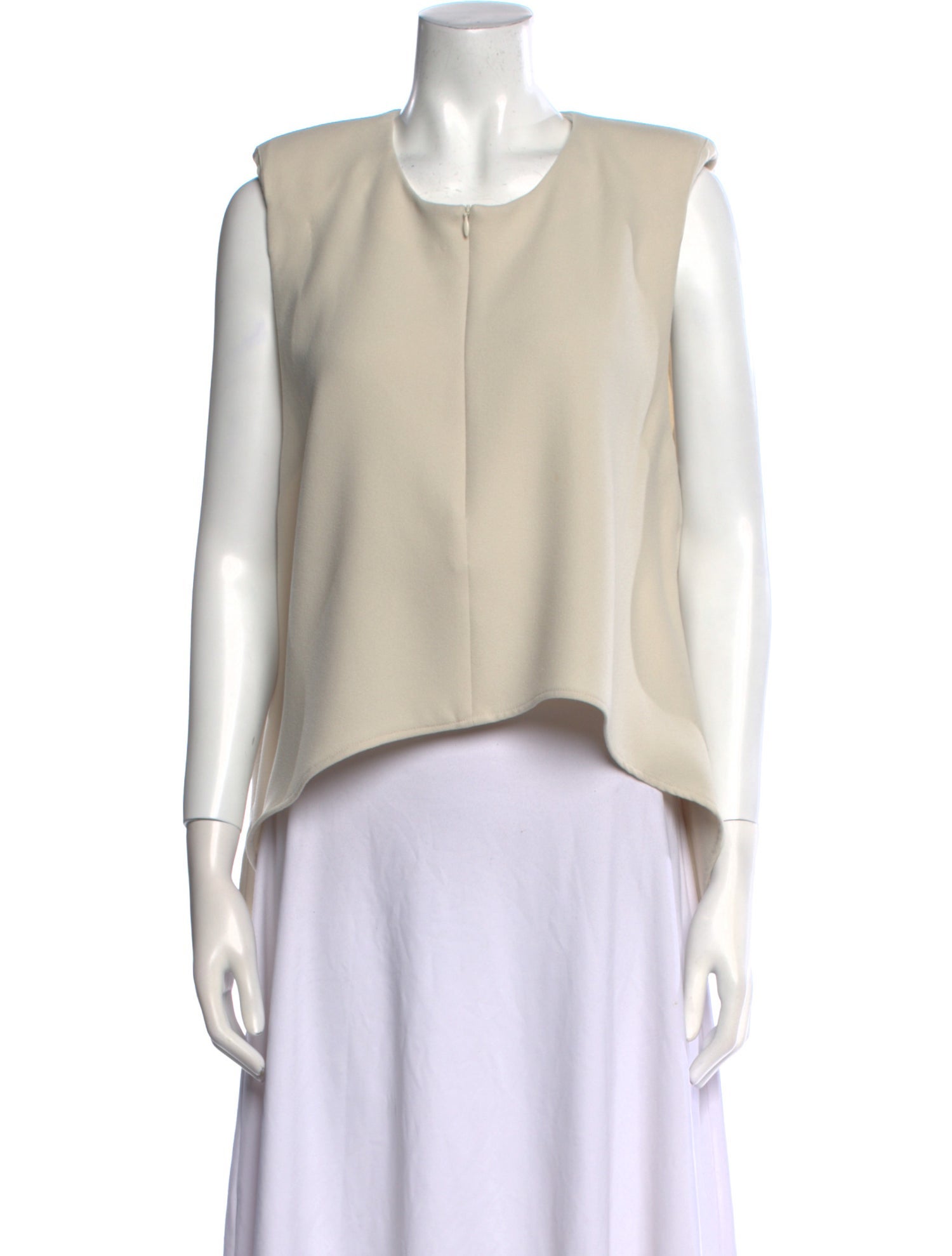 Iro Crew Neck Sleeveless Crop Top