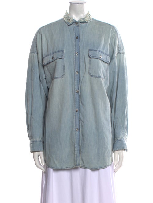 Iro Long Sleeve Button-Up Top