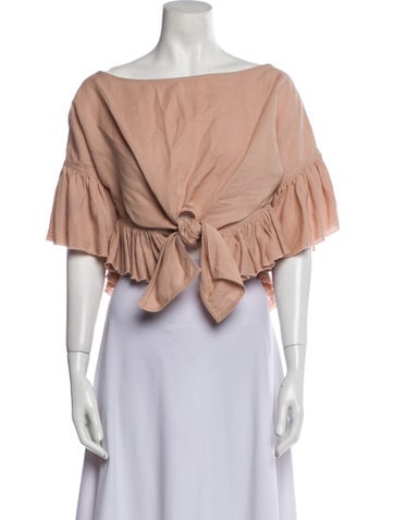 Iro Tops Off-The-Shoulder Short Sleeve Crop Top XS