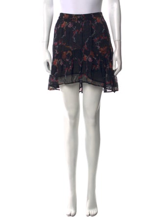 Iro Floral Print Mini Skirt