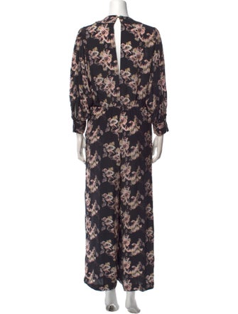 Iro Floral Print V-Neck Jumpsuit