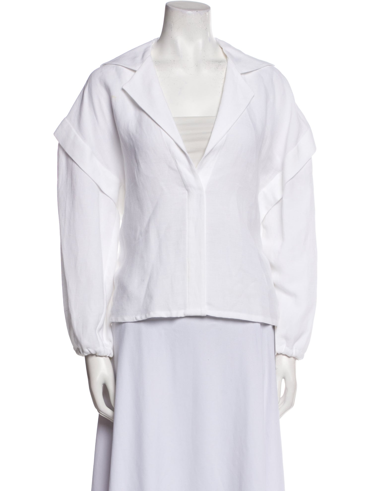 Iro Plunge Neckline Long Sleeve Blouse