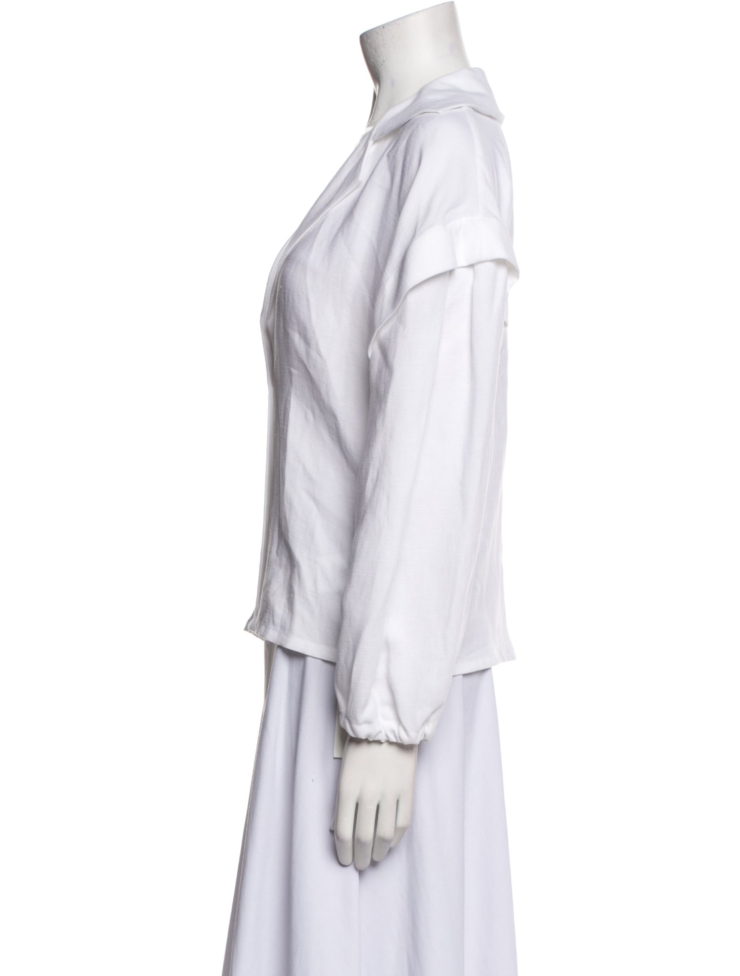 Iro Plunge Neckline Long Sleeve Blouse