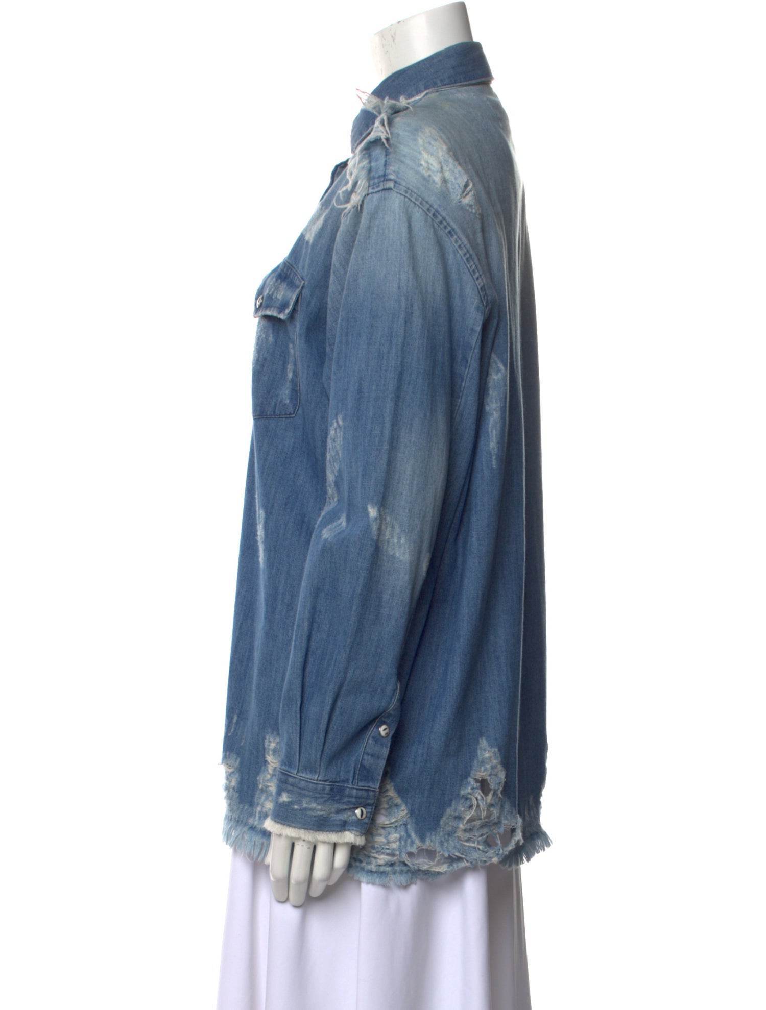 Iro Long Sleeve Button-Up Top