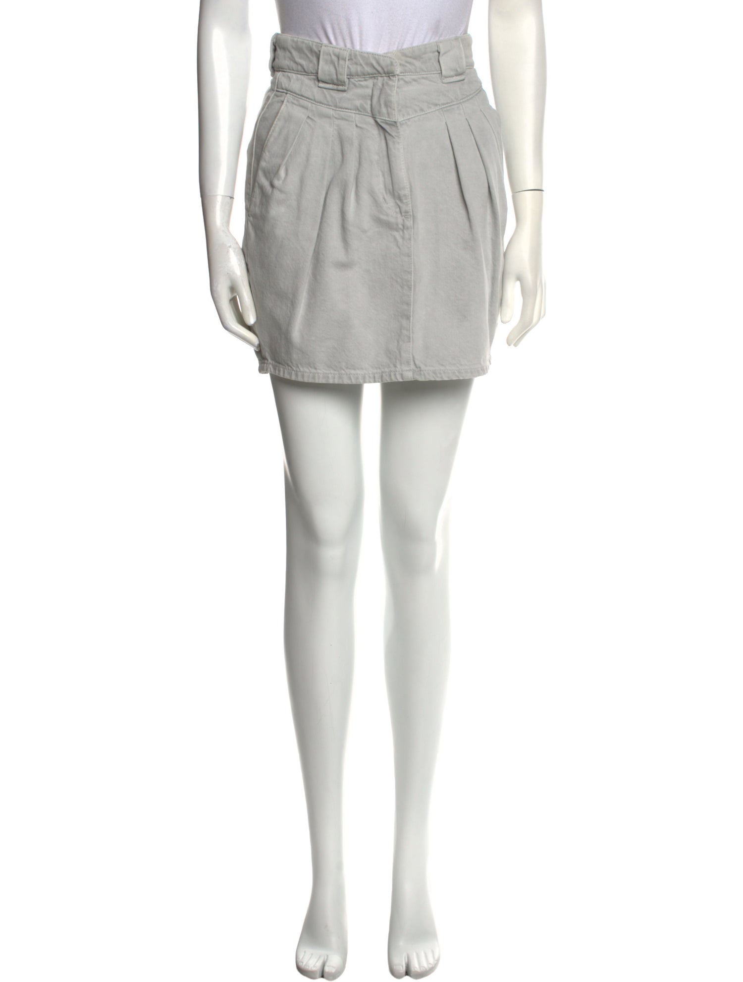 Iro Raw-Edge Trim Mini Skirt